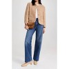 Women's Teddy Beige Button Up Jacket - MOON RIVER - 4 of 4
