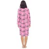 Casual Nights Women's Printed Fleece Snap-Front Lounger House Dress - 3 of 3