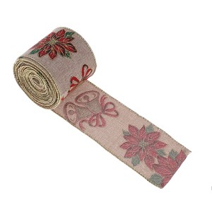 Unique Bargains Gift Wrap Ribbons Truck & Snowflake Colorful 157.48"x2.56" 1 Pc - 1 of 4