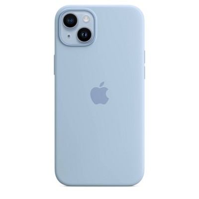 Funda iPhone 14 Pro Max silicona logo lila