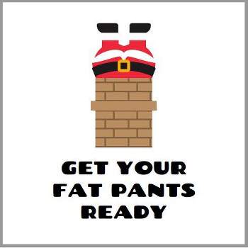 Paper Frenzy Christmas Get Your Fat Pants Ready Holiday Luncheon Napkins - 25 Pack