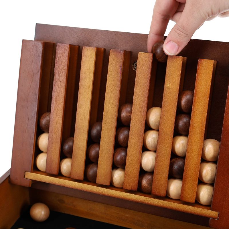 WE Games Wood Captain's Mistress Game (4 balls in a row) 11 inches, 3 of 10