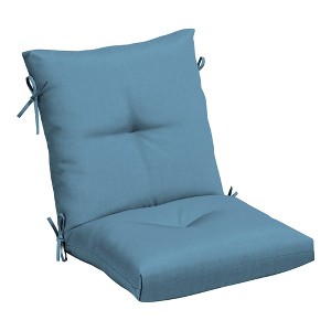 ARDEN Outdoor Plush Modern Tufted Blowfill Dining Chair Cushion, 21 x 40, Water Repellent, Fade Resistant - 1 of 4