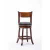 Boraam Industries Palmetto Swivel 24" Counter Height Barstool - Chestnut - image 2 of 4
