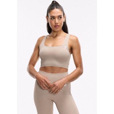 Peloton Women's Seamless Square Neck Bra, Sand, XL/XXL