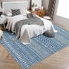 Rug Machine Washable,  Rug Non Slip Small Bedroom, Rug Low Pile Throw Rug, for Dining Room Living Room, Geometric Area Rug Entryway Rug - 3 of 4