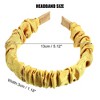 Unique Bargains Women's All Hair Solid Color Pleated Headband 1 Pc - 4 of 4