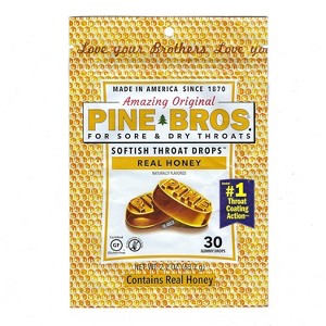 Pine Bros. Gummy Sore Throat Softish Drops 30 Count (Honey) - 1 of 2