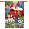 Briarwood Lane Winter Mailbox Christmas House Flag Cardinals Pres - 2 of 4