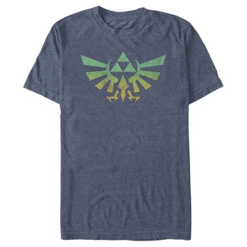 Men's Nintendo Legend Of Zelda Natural Triforce T-shirt - Navy Blue ...