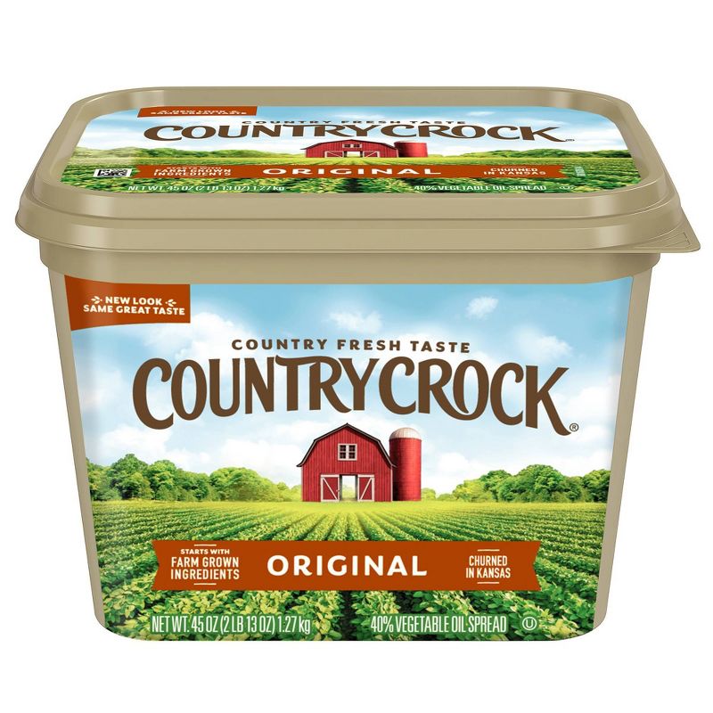 Country Crock Original Vegetable Oil Spread Tub - 45oz, 1 of 9