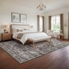 Washable Vintage Oriental Rug Non Slip Low Pile Rug Soft Throw Floor Cover Retro Medallion Foldable Indoor Carpet for Living Room Bedroom - 4 of 4