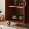 NicBex Mobile Kitchen Island Cart Morden Kitchen Carts on Wheels with Storage, 4 Cabinets Doors, 2 Drawers and Towal Rack for Dining Rooms, Brown - 4 of 4