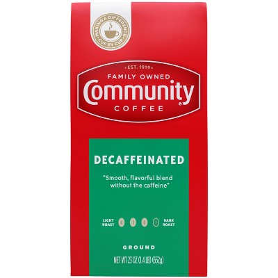 Community Coffee Decaffeinated Ground Dark Roast Coffee - 23oz