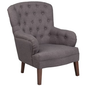 Hercules Arkley Tufted Arm Chair Gray - Riverstone Furniture