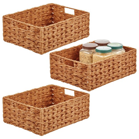 Kitchen Storage Organizations  Wicker Pantry Baskets Storage - Kitchen  Storage Desk - Aliexpress