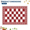 4x6 Christmas Area Rug, Washable Non Slip Holiday Carpet with Xmas Tree Reindeer Snowflake, Low Pile Accent Rug for Home - 2 of 4