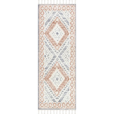 Nuloom Acacia Raised Diamond Tasseled Indoor Area Rug