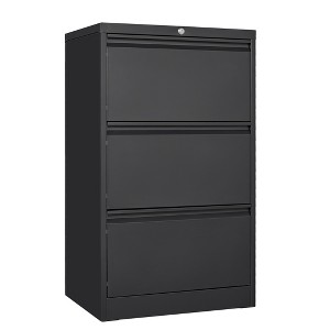 3 Drawer File Cabinet with Lock, Metal Vertical Filing Storage Cabinet, Under Desk Filing Cabinet for Home, Fit Letter/A4/Legal Size File - 1 of 4