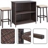 Yaheetech 3-Piece Outdoor Bar Set Rattan Wicker Patio Furniture Set Brown - 4 of 4