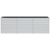 vidaXL Garden Raised Bed 94.5"x15.7"x30.3" Galvanized Steel Silver - 4 of 4