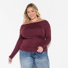 Women's Long Sleeve Synthetic Off the Shoulder Party Top - Wild Fable™ - 2 of 3