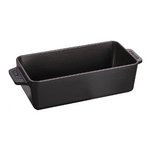 Staub Cast Iron 12.75-inch x 5.25-inch Loaf Pan - Matte Black - 1 of 4