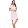 Casual Nights Women's Super Soft Yummy Nightshirt, Short Sleeve Nightgown, Night Dress with Fun Prints & Patterns - 2 of 4