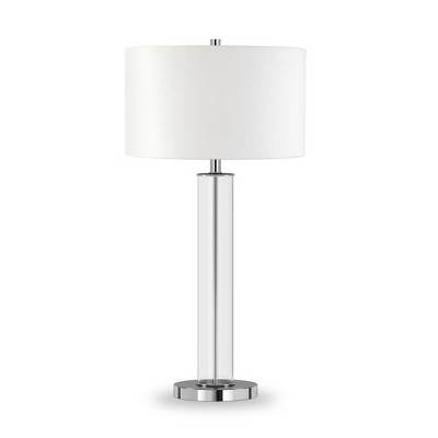 Hudson and Canal 29" Tall Table Lamp with Fabric Shade