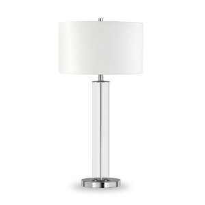 Hudson and Canal 29" Tall Table Lamp with Fabric Shade - 1 of 4