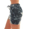 Just Love Women's Loop Terry Tie Dye Shorts - Comfortable and Stylish Loungewear for Summer - 2 of 3