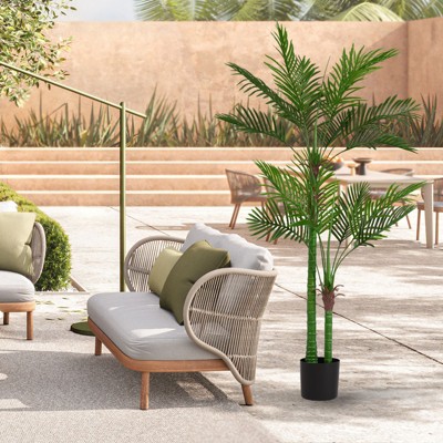 NicBex 1PC Faux Tree, Double Rod 18-leaf Artificial Plant Indoor Fake Plants for Courtyard Entryway, Garden Decor