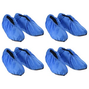 Unique Bargains Reusable Washable Thickened Non-Slip Office Shoe Covers 4 Pairs - 1 of 4