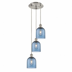 Bella - 3 Light Cord Hung Multi Pendant In Industrial Style-29.25 Inches Tall and 12 Inches Wide - 1 of 1