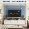 70 inch Wood TV Stand for 80" TVs, Mid Century Modern Entertainment Center with Storage Drawer & Open Shelves, for Living Room/Bedroom - 4 of 4