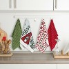John Ritzenthaler Co. 100% Cotton Kitchen Towels Chalet Reindeer Absorbent Dish Towels for Drying & Cleaning Soft & Durable (Set of 4) - 3 of 4
