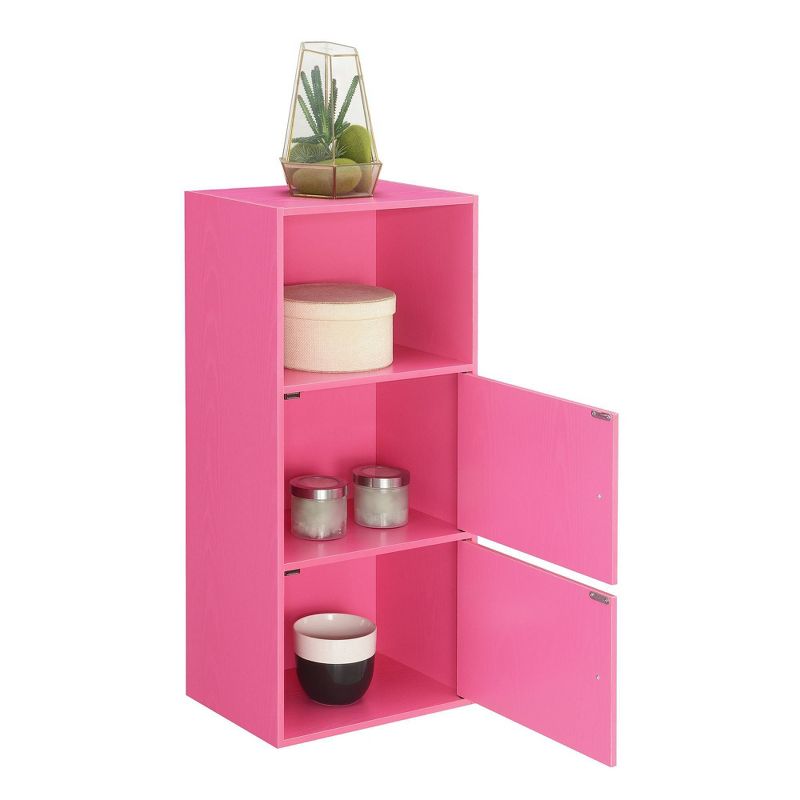 Extra Storage 2 Door Cabinet with Shelf Pink - Breighton Home, 4 of 8