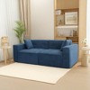 Full Foam Modern Teddy Velvet Indoor Sofa with Ergonomic Design and Rebound Foam - 3 of 4