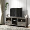 70 Inch Length TV Stand, 2 Drawers And 4 High-Capacity Storage Compartment Television Table, TV Console Table-Cuddlewood - 3 of 4