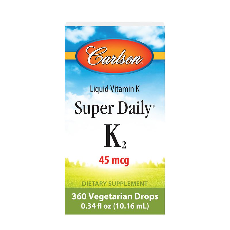 Carlson - Super Daily K2, 45 mcg, Vitamin K Drops, K2 as MK-7, Vegetarian, Unflavored, 5 of 6