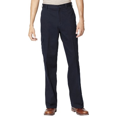 Dickies Men's Loose Straight Fit Cotton Cargo Work Pants- Dark Navy 34x34, Dark Blue