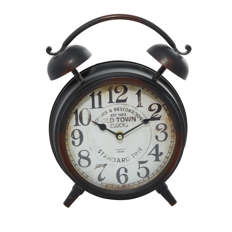 Metal Clock with Bell Style Top - Olivia & May, 5 of 8