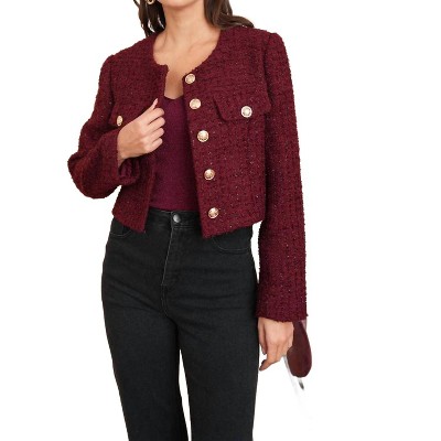 Women's Jenny Tweed Jacket - CHOKLATE PARIS