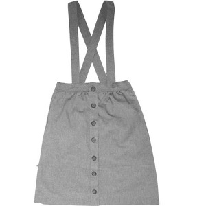 Girl's Organic Twill Pinafore Skirt - Jackalo - 1 of 4