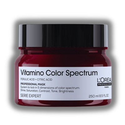 L'oreal Vitamo Color Spectrum Professional Mask (8.5 oz) | Enhances Shine & Hydrates Thick Color-Treated Hair | 100-Day Color Protection