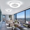 HUMHOLD Bladeless Ceiling Fan with Light Remote, Smart LED Ceiling Fans with Voice/App Control, Modern Low Profile Dimmable Light Ceiling Fan - 2 of 4