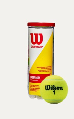 Wilson Championship Tennis Balls - 3 Ball Pack: Rubber Fill, Nylon