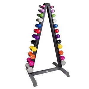 Body-Solid 12 Pair Neoprene Dumbbell Package with Rack - 1 of 1
