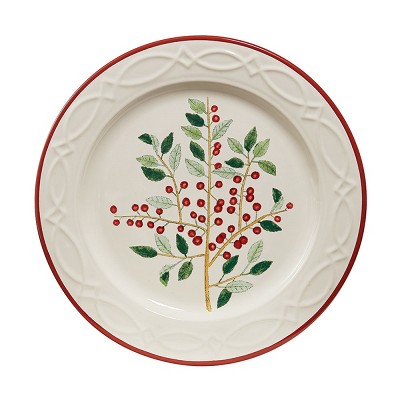 Park Designs Simply Holly Dessert Plate Set - White