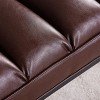Modern Tufted Ottoman Bench with Faux Leather Upholstery and Supportive Cushioning for Bedroom or Entryway -3irtyhousy - 3 of 4